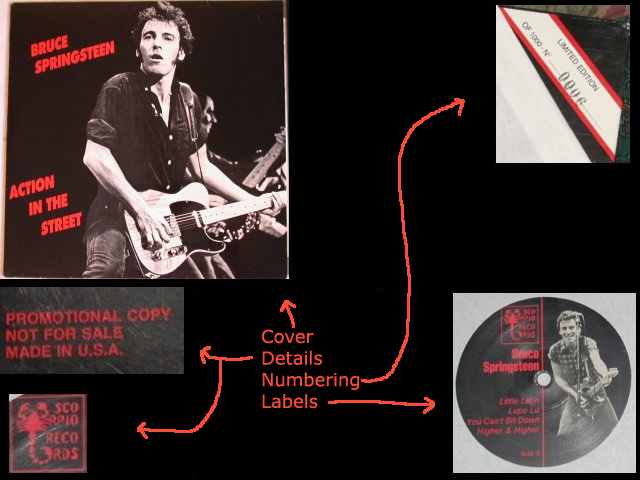 蘭LP Bruce Springsteen Action In The Street none Black Cat Records /00260 Bruce Springsteen Bootlegs : ACTION IN THE STREET - LPAITS1