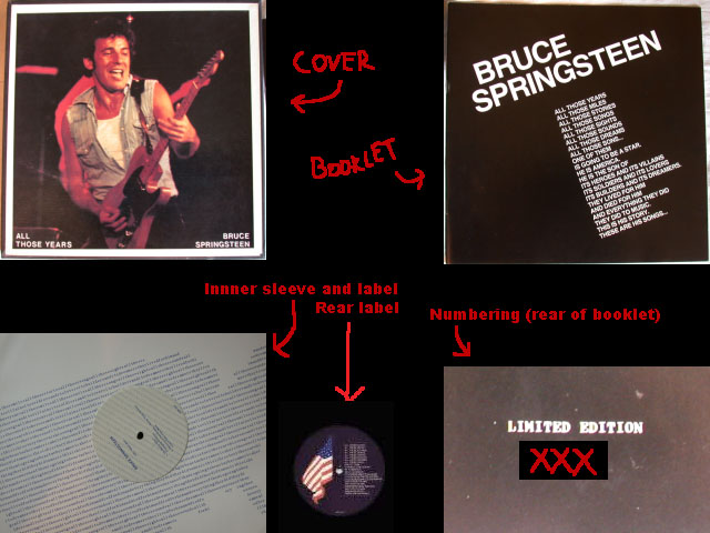 ブルーススプリングスティーンALL THOSE YEARS 10枚組　ブートレグ BRUCE SPRINGSTEEN 
